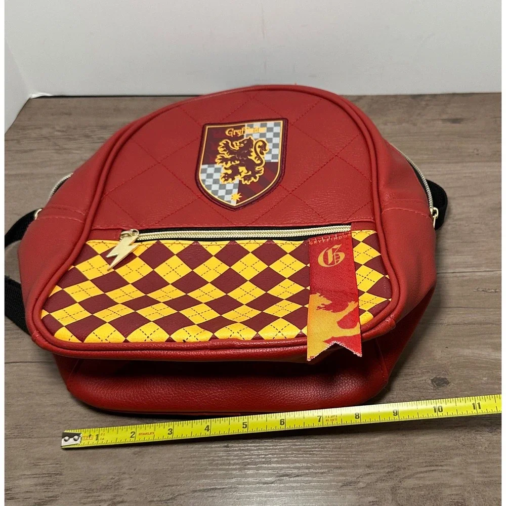 Harry Potter Gryffindor Quilted‎ Mini Backpack Red Yellow Emblem